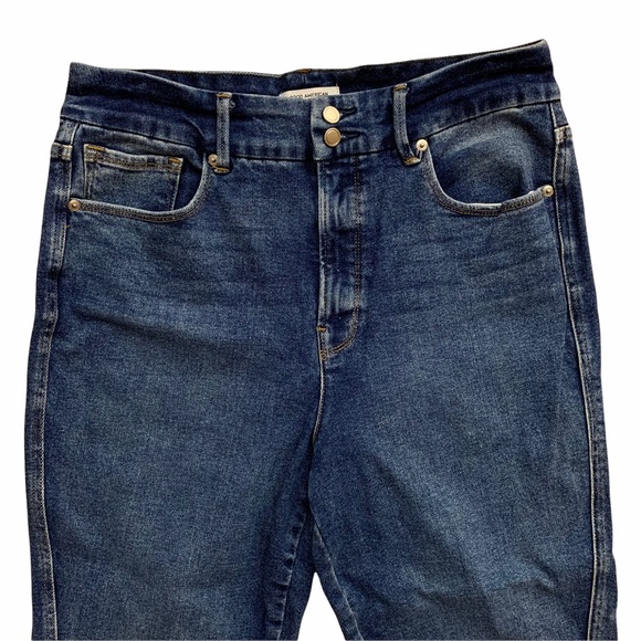 Good American Good Straight Twisted Seam Jeans - Picture 4 of 7